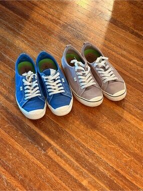 Cariuma Blue and Gray Canvas Sneakers - Pair